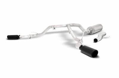 Gibson Cat- Back Performance Exhaust  2021 - 2025 Suburban & Yukon XL 1500 5.3L  - Dual Extreme Black - 65696B