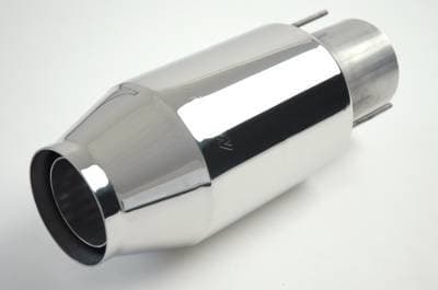 Gibson Stainless Steel Transom Mount Marine Exhaust Bullet Muffler 4" Diameter 110002