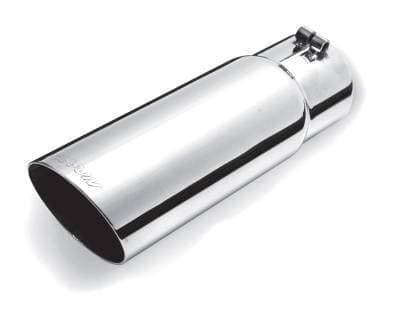 Gibson Stainless Steel Single Wall  Angle Cut Exhaust Tip 2.25" Inlet 3" Outlet 8" Length 500370