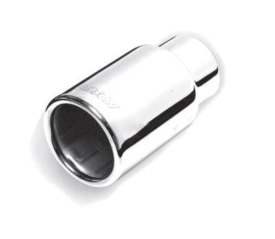 Gibson Stainless Steel Rolled Edge Straight Exhaust Tip 2.5" Inlet 3.5" Outlet 6" Length 500376
