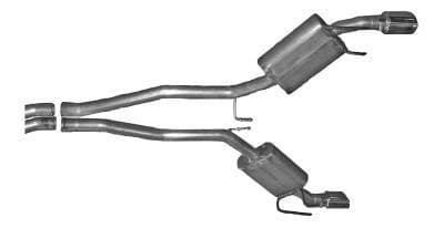 Gibson Cat- Back Performance Exhaust  2010 Camaro SS 6.2L  - Dual Aluminized - 320002