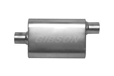 Gibson CFT SuperFlow Stainless Steel Muffler 2.50" Center / 2.50" Offset 13" Oval Body 55122S