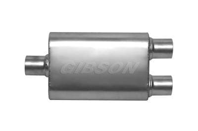 Gibson CFT SuperFlow Stainless Steel Muffler 3.00" Center / 2.50" Dual 18" Oval Body  55189S