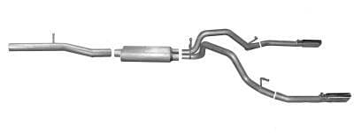 Gibson Cat- Back Performance Exhaust  2014 - 2018 Chevy Silverado 1500 / GMC Sierra 1500 5.3L  - Dual Split Aluminized - 5657