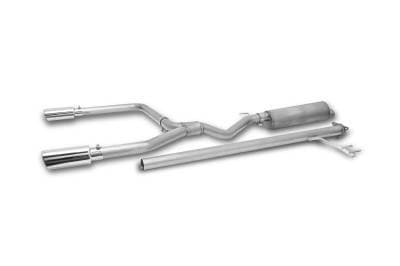 Gibson Cat- Back Performance Exhaust  2017 - 2020 Honda Ridgeline 3.5L  - Dual Split Stainless - 614002