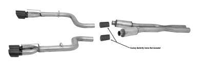 Gibson Cat- Back Performance Exhaust  2017 - 2023 Dodge Challenger 5.7L / 6.2L / 6.4L  - Dual Black - 617010 - B