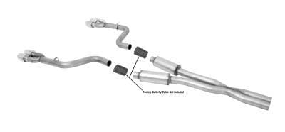 Gibson Cat- Back Performance Exhaust  2017 - 2023 Dodge Challenger 5.7L / 6.2L / 6.4L  - Dual Stainless - 617010