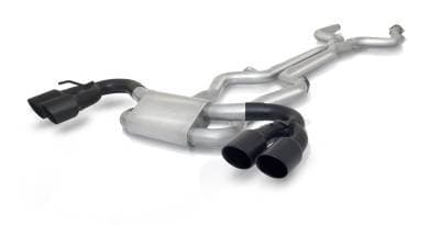 Gibson Exhaust 2016 - 2024 Chevy Camaro SS 6.2L Cat - Back Performance Exhaust - Dual Black - 620006 - B