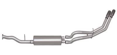 Gibson Cat- Back Performance Exhaust  1996 - 1999 Tahoe & Yukon 5.7L 4 - Door  (Single Inlet Muffler) - Dual Sport Stainless - 65400