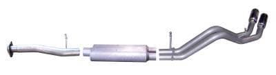 Gibson Cat- Back Performance Exhaust  2007 - 2009 Chevy Silverado 1500 / GMC Sierra 1500 4.8L / 5.3L  - Dual Sport Stainless - 65633