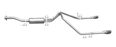 Gibson Cat- Back Performance Exhaust  2015 - 2022 Chevy Colorado / GMC Canyon 2.5L / 3.6L  - Dual Split Stainless - 65586