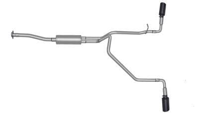 Gibson Cat- Back Performance Exhaust  2015 - 2022 Chevy Colorado / GMC Canyon 2.5L / 3.6L  - Dual Extreme Black - 65587B