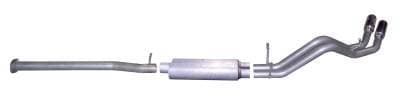 Gibson Cat- Back Performance Exhaust  2007 - 2009 Chevy Silverado 1500 / GMC Sierra 1500 4.8L / 5.3L  - Dual Sport Stainless - 65626