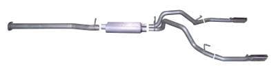 Gibson Cat- Back Performance Exhaust  2007 - 2009 Chevy Silverado 1500 / GMC Sierra 1500 4.8L / 5.3L  - Dual Split Stainless - 65627