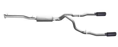 Gibson Cat- Back Performance Exhaust  2014 - 2018 Chevy Silverado 1500 / GMC Sierra 1500 5.3L  - Dual Split Black - 65661B