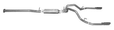 Gibson Cat- Back Performance Exhaust  2014 - 2018 Chevy Silverado 1500 / GMC Sierra 1500 6.2L  - Dual Split Stainless - 65673