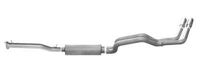 Gibson Cat- Back Performance Exhaust  2011 - 2019 Chevrolet / GMC 2500HD / 3500HD 6.0L  - Dual Sport Stainless - 65650