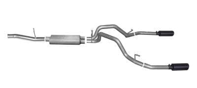 Gibson Cat- Back Performance Exhaust  2011 - 2019 Chevy Silverado 2500HD / GMC Sierra 2500HD & 3500HD 6.0L  - Dual Split Black - 65651B