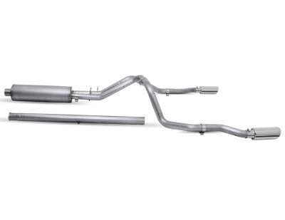 Gibson Cat- Back Performance Exhaust  2019 - 2023 Chevy & GMC 1500 6.2L  - Dual Split Stainless - 65691