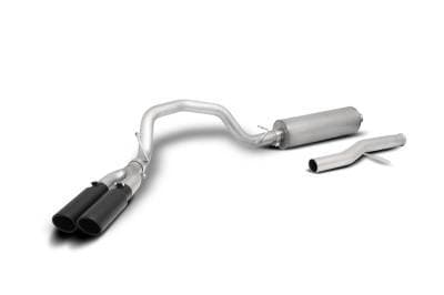 Gibson Cat- Back Performance Exhaust  2021 - 2025 Suburban & Yukon XL 1500 5.3L  - Dual Sport Black - 65697B