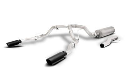 Gibson Cat- Back Performance Exhaust  2021 - 2022 Tahoe & Yukon 5.3L  - Dual Split Black - 65682B