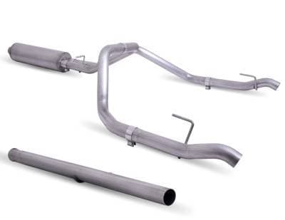 Gibson Cat- Back Performance Exhaust  2019 - 2025 Chevrolet/GMC 1500 Pickup 5.3L. (Non Factory Dual Exhaust)  - Dual Split Exhaust Stainless - 65688