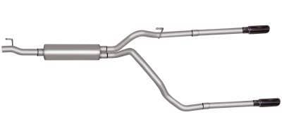 Gibson Cat- Back Performance Exhaust  2003 Ram 1500 5.7L  - Dual Split Stainless - 66515