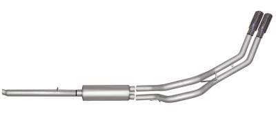 Gibson Cat- Back Performance Exhaust  2005 - 2011 Dodge Dakota / Mitsubishi Raider 3.7L / 4.7L  - Dual Sport Stainless - 66538