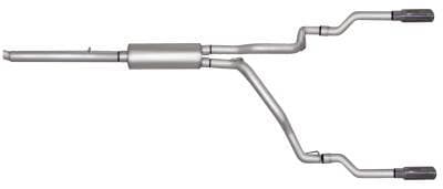 Gibson Cat- Back Performance Exhaust  2005 - 2011 Dodge Dakota 4.7L  - Dual Split Stainless - 66539