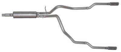 Gibson Cat- Back Performance Exhaust  1998 - 2001 Ram 1500 5.9L  - Dual Split Stainless - 66501