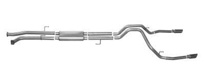 Gibson Cat- Back Performance Exhaust  2007 - 2021 Toyota Tundra 4.6L / 4.7L / 5.7L  - Dual Split Stainless - 67402