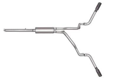 Gibson Cat- Back Performance Exhaust  2005 - 2011 Dodge Dakota / Mitsubishi Raider 3.7L / 4.7L  - Dual Extreme Stainless - 66540