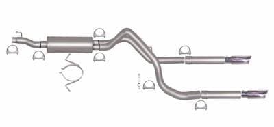 Gibson Cat- Back Performance Exhaust  2006 - 2007 Dodge Ram 1500 5.7L  - Dual Split Stainless - 66549