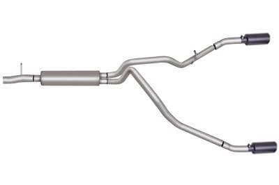 Gibson Cat- Back Performance Exhaust  2017 - 2018 Ford F - 250 / F - 350 Super Duty 6.2L  - Dual Split Black - 69130B