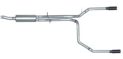 Gibson Cat- Back Performance Exhaust  1998 - 2003 Ford F - 150 4.2L / 4.6L / 5.4L  - Dual Split Stainless - 69504