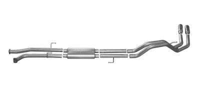 Gibson Cat- Back Performance Exhaust  2007 - 2021 Toyota Tundra 4.6L / 4.7L / 5.7L  - Dual Sport Aluminized - 7101