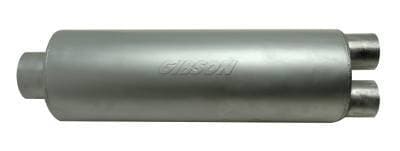 Gibson SFT SuperFlow Stainless Steel 2.50" Center / 1.75" Dual 16" Round  Body  758216S