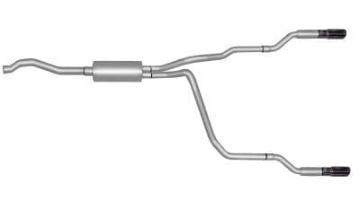 Gibson Cat- Back Performance Exhaust  1998 - 2012 Ford Ranger & Mazda Pickup 2.3L / 2.5L / 3.0L / 4.0L Dual Split Aluminized  9508