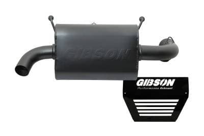 Gibson Exhaust 2015 - 2017 Polaris RZR XP1000 Non - Turbo UTV Performance Exhaust System - Single Black Ceramic - 98020