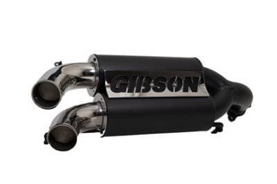 Gibson Exhaust 2020 - 2026 Polaris RZR Pro XP & Turbo R UTV Performance Exhaust - Dual Black with Stainless Tips - 98051