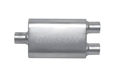 Gibson MWA Stainless Steel Muffler 3.00" Center / 3.00" Dual 14" Oval Body BM0110