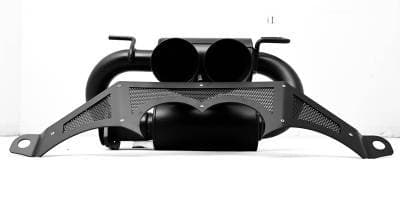 Gibson Exhaust 2021 - 2026 Polaris RZR Pro R UTV Performance Exhaust - Dual Tip Black Ceramic - 98055