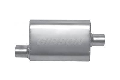 Gibson MWA Stainless Steel Muffler 2.25" Offset / 2.25" Center 14" Oval Body BM0100