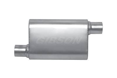 Gibson MWA Stainless Steel Muffler 2.50" Offset / 2.50" Offset 14" Oval Body BM0104