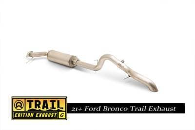 Gibson Cat- Back Performance Exhaust  2021 - 2025 Ford Bronco 4 - Door  - Single Trail Kit Stainless - 69552