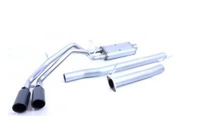 Gibson Cat- Back Performance Exhaust  2023 - 2026 Chevy Colorado / GMC Canyon 2.7L  - Dual Sport Black - 65588B