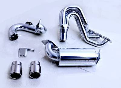 Gibson Exhaust 2025 - 2026 Kawasaki Teryx H2 4Seater UTV Performance Exhaust System - Chrome Ceramic - 99011