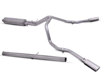 Gibson Cat- Back Performance Exhaust  2020 - 2026 Silverado & Sierra 2500HD / 3500HD 6.6L Gas  - Dual Extreme Stainless - 65721